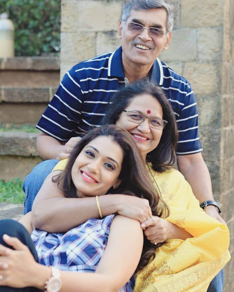 Urmilla Kothare with parents