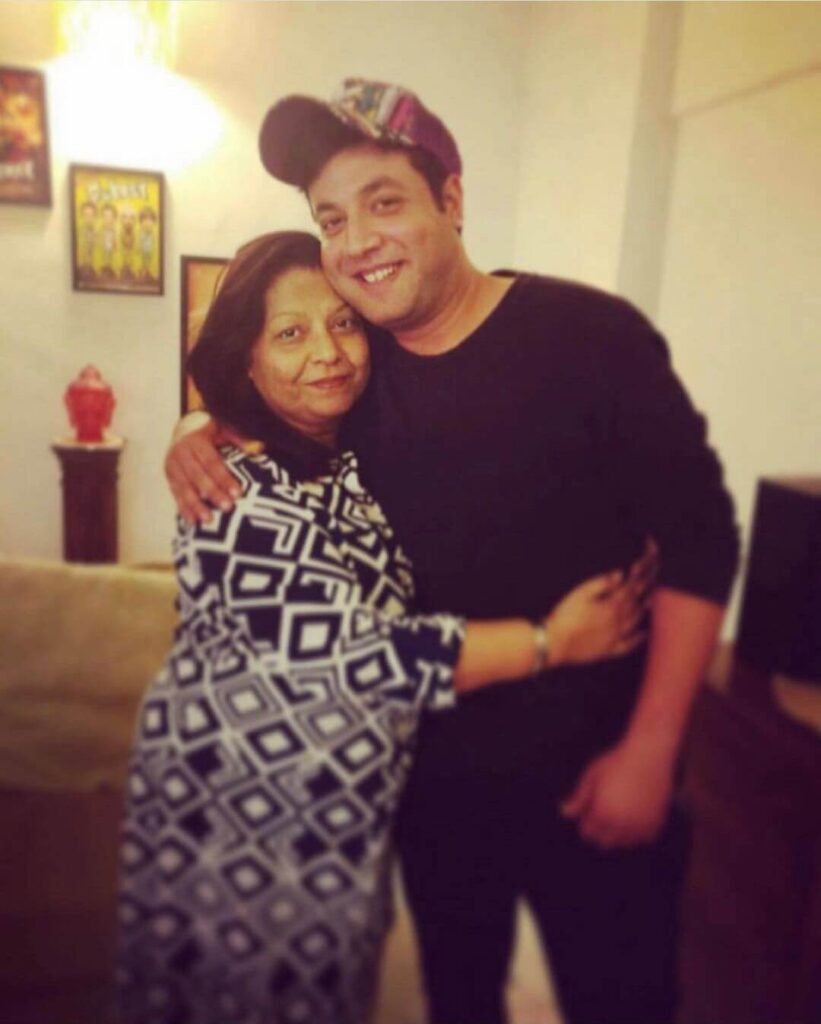 Varun Sharma with mother