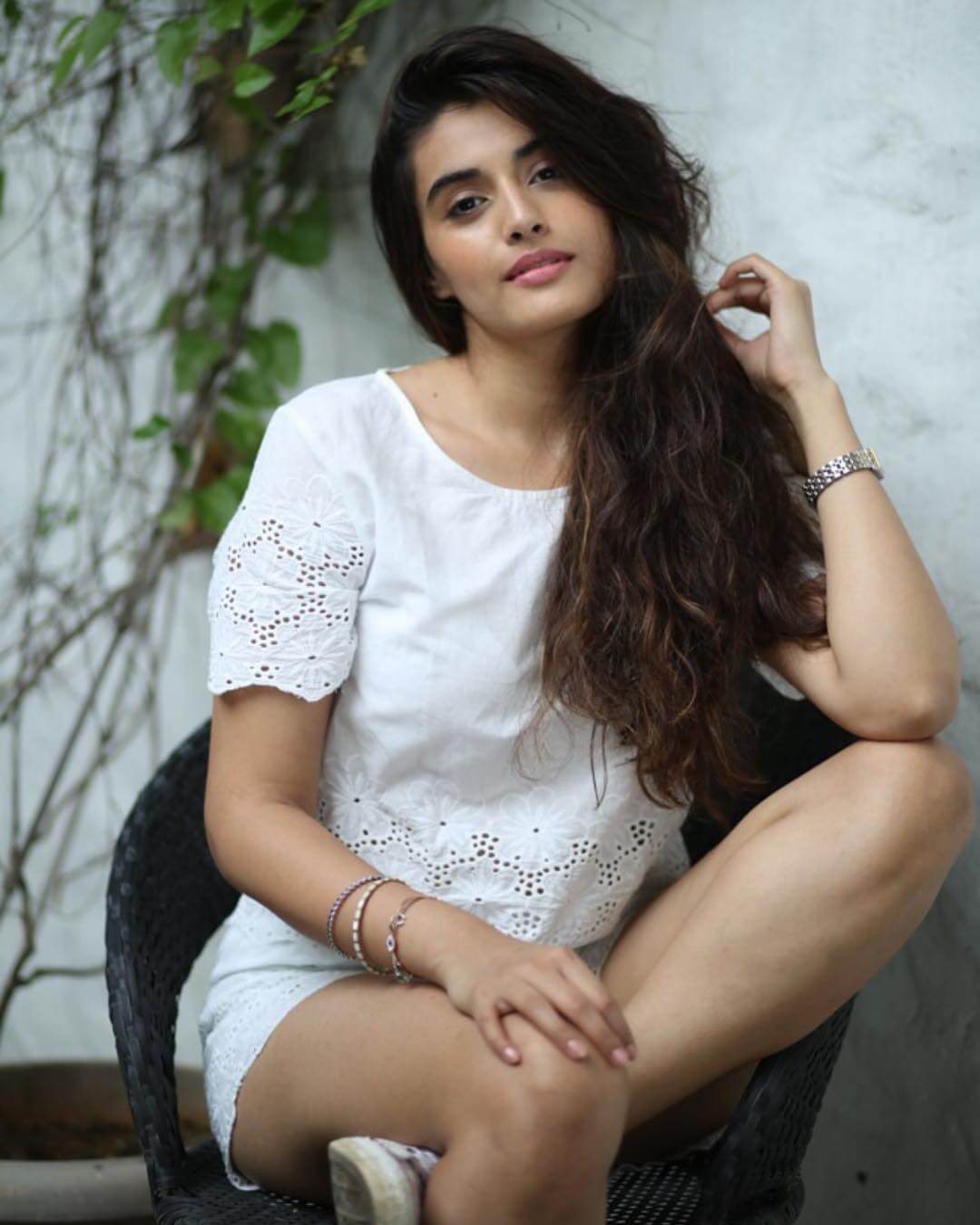 Divyansha Kaushik in white dress