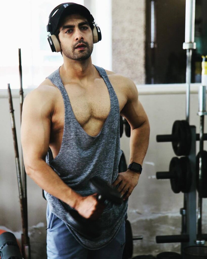Rohit Purohit in workout outfit