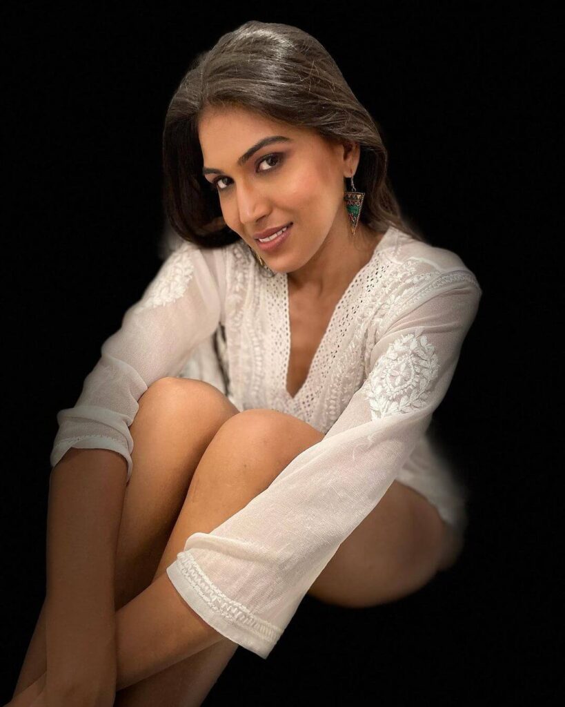 Ashmita Jaggi in sexy white dress
