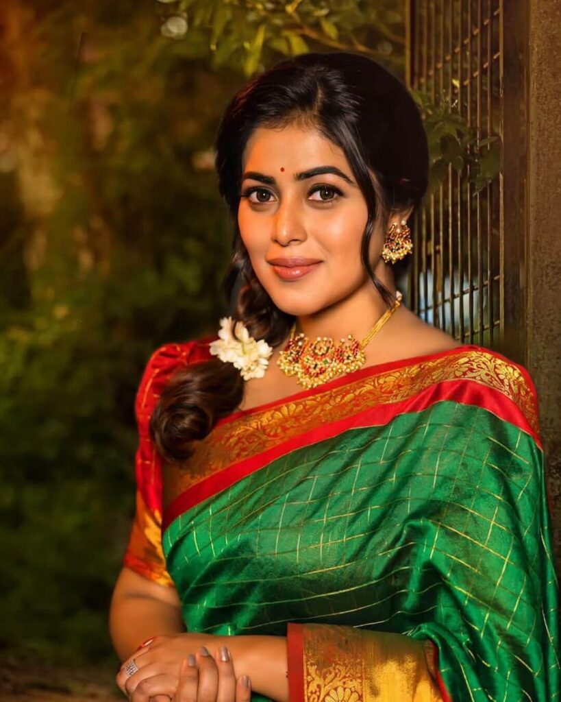 Shamna Kasim in sari