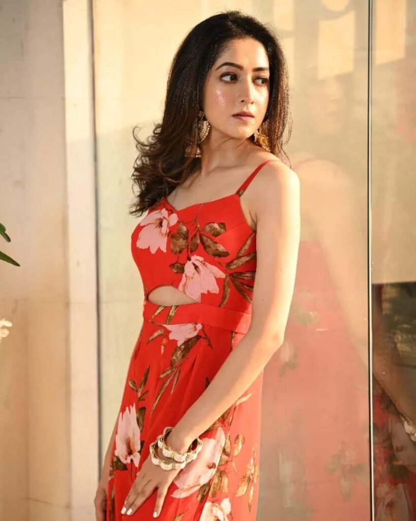 Amrita Chattopadhyay in sexy red dress