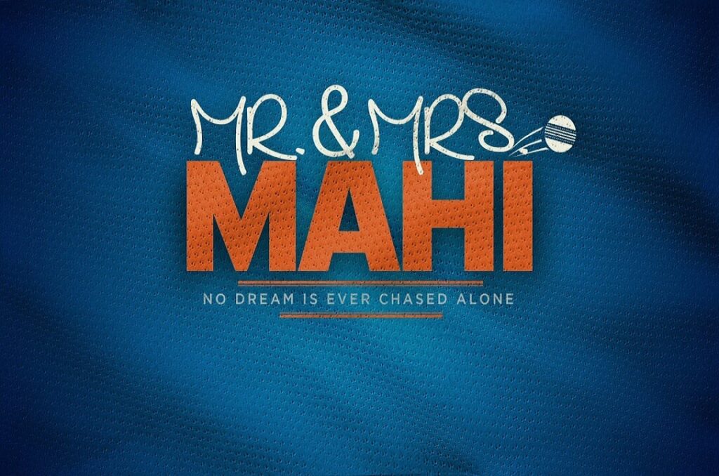 Mr and Mrs Mahi Movie poster
