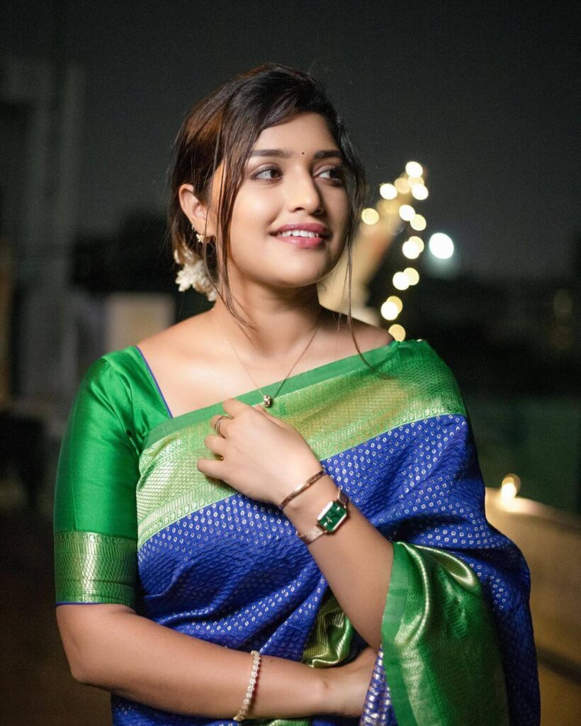 Shreya Anchan in saree