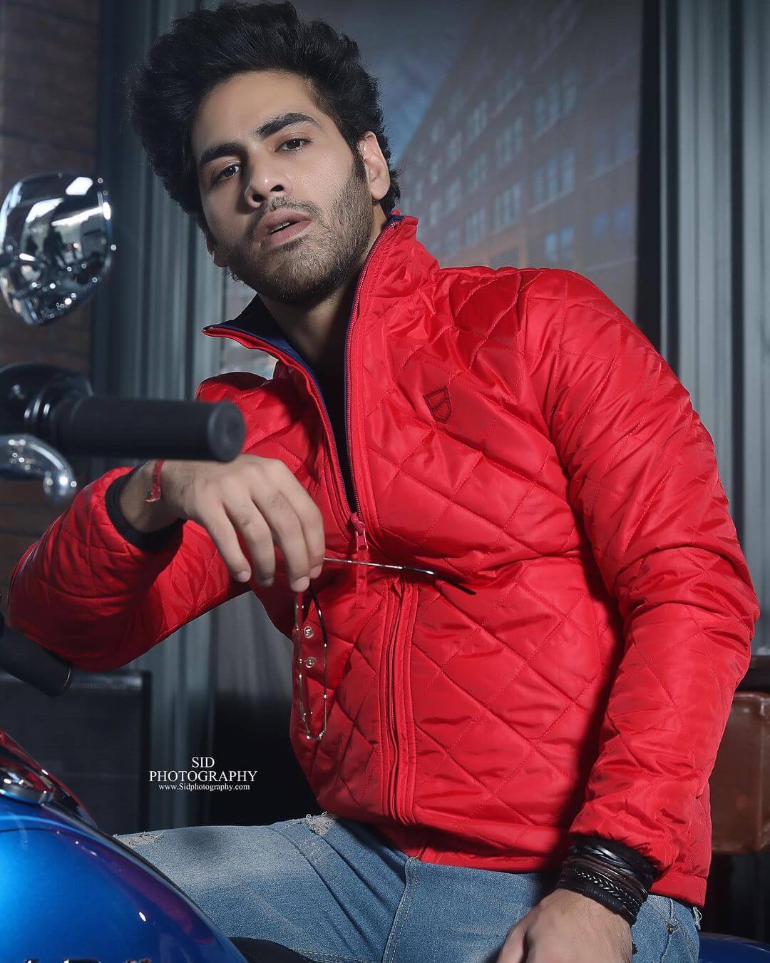 Gaurav Alugh in red jacket