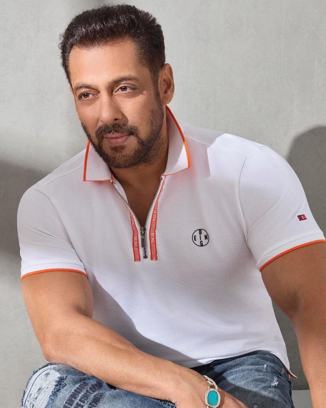 Salman Khan in white t shirt