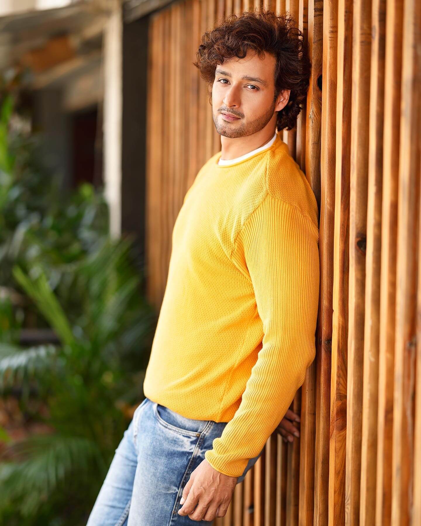 Sourabh Raaj Jain in yellow t shirt