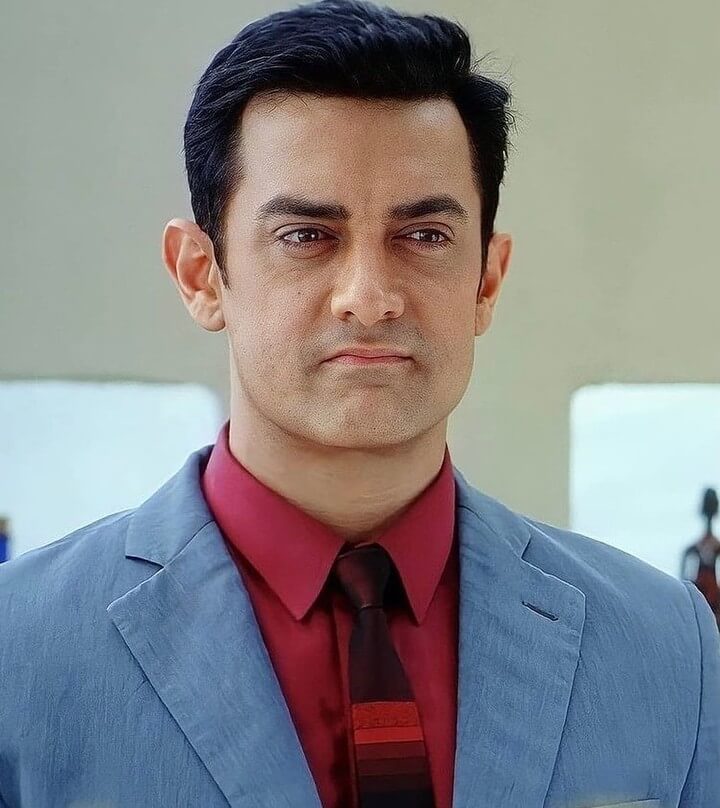 Aamir Khan face close up shot