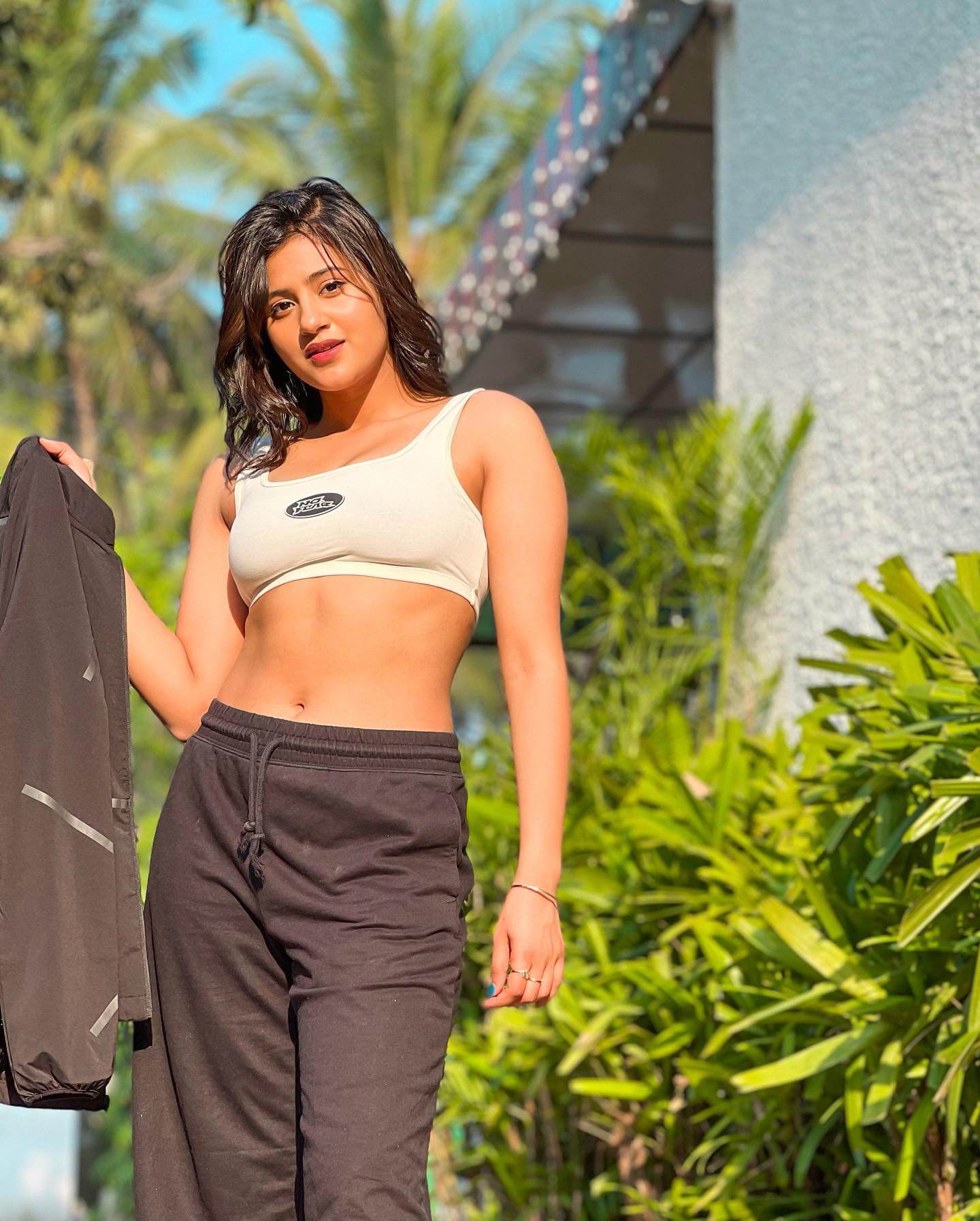 Anjali Arora in sexy workout look