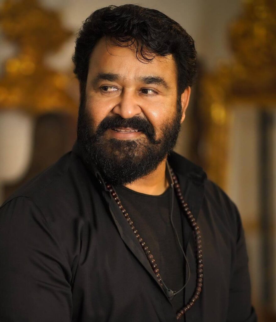 Mohanlal in black outfit