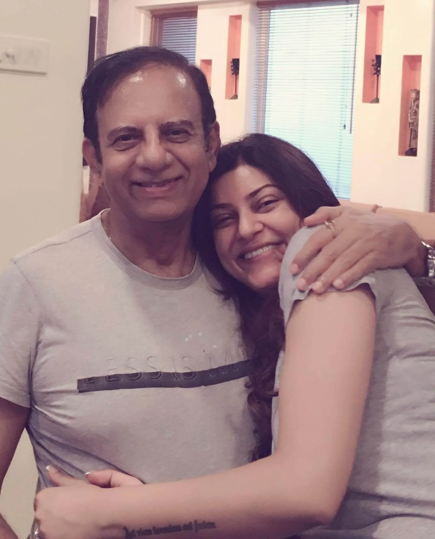 Sushmita Sen with father