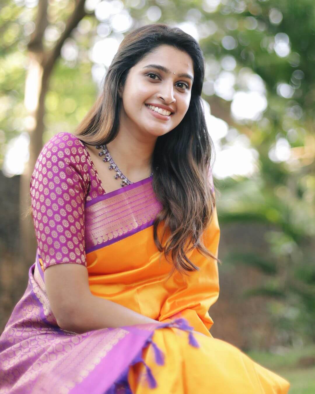 Tanya Ravichandran in stylish saree