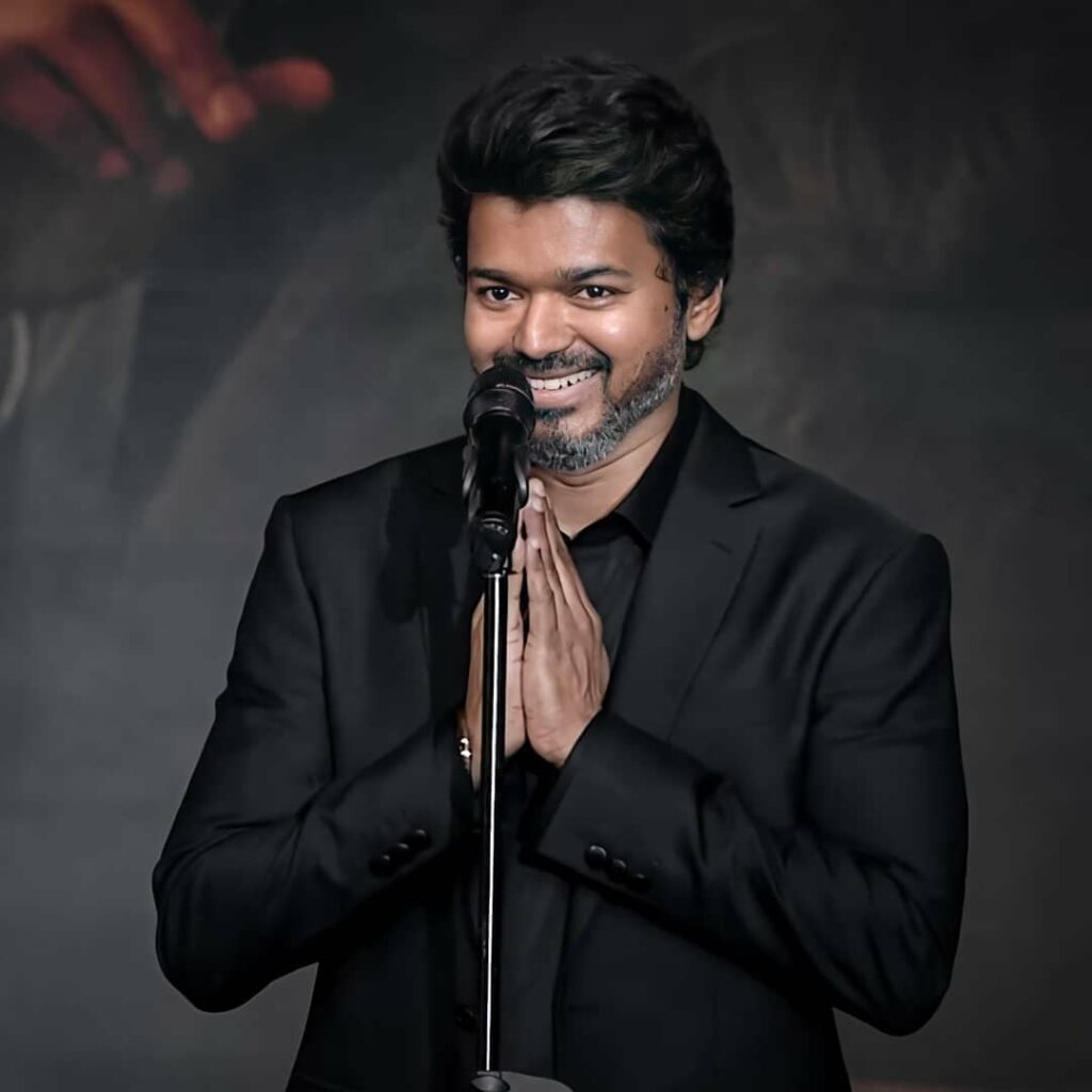 Vijay in black suit