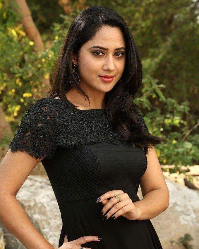 Actress Miya George in black outfit