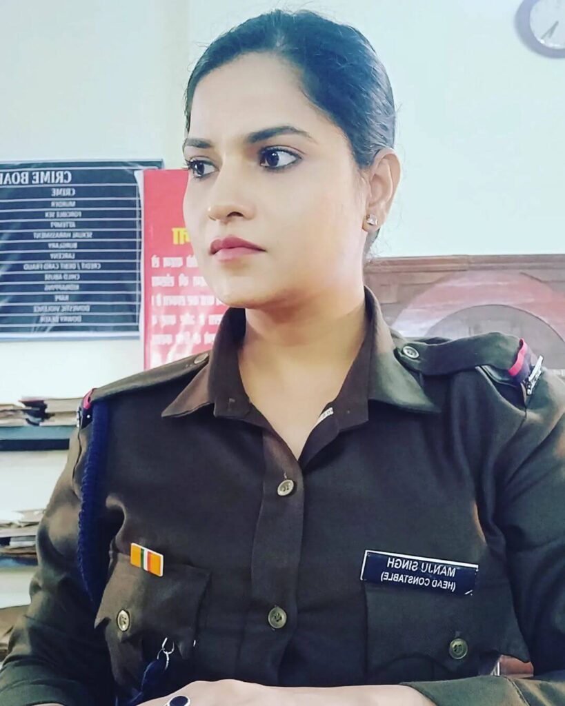 Pia Tripathi in police uniform
