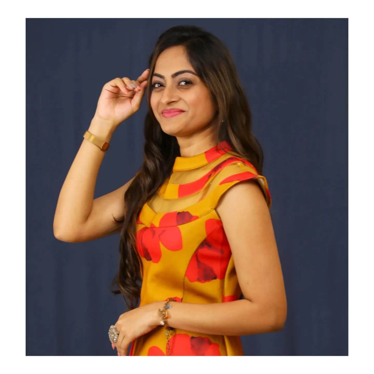 Sree Priya side shot in stylish look
