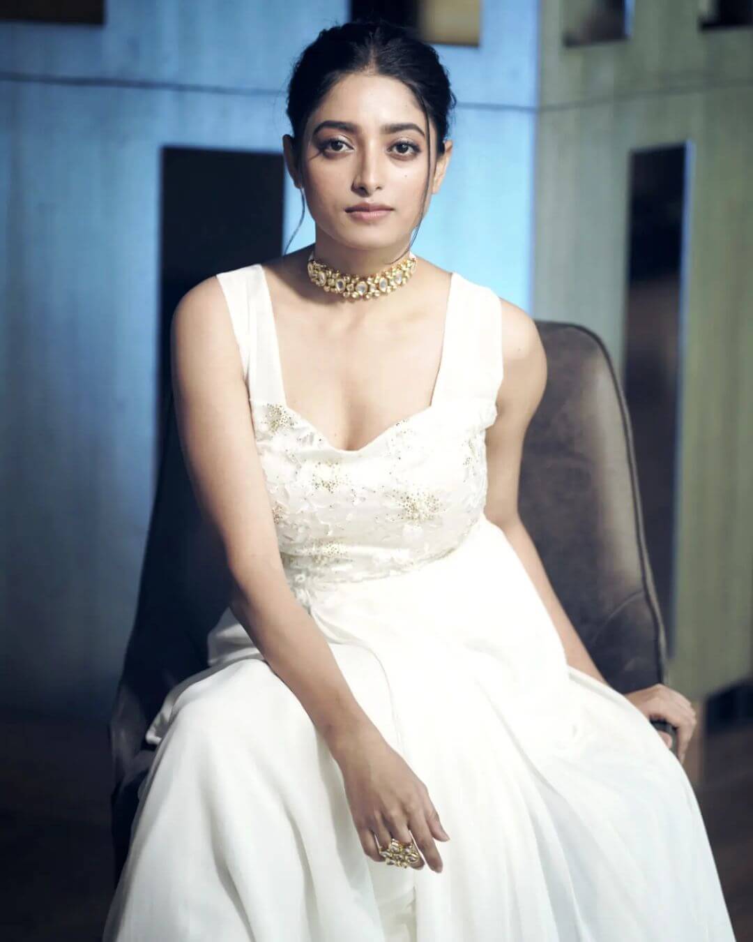 Actress Ishaa Saha in sexy white gown