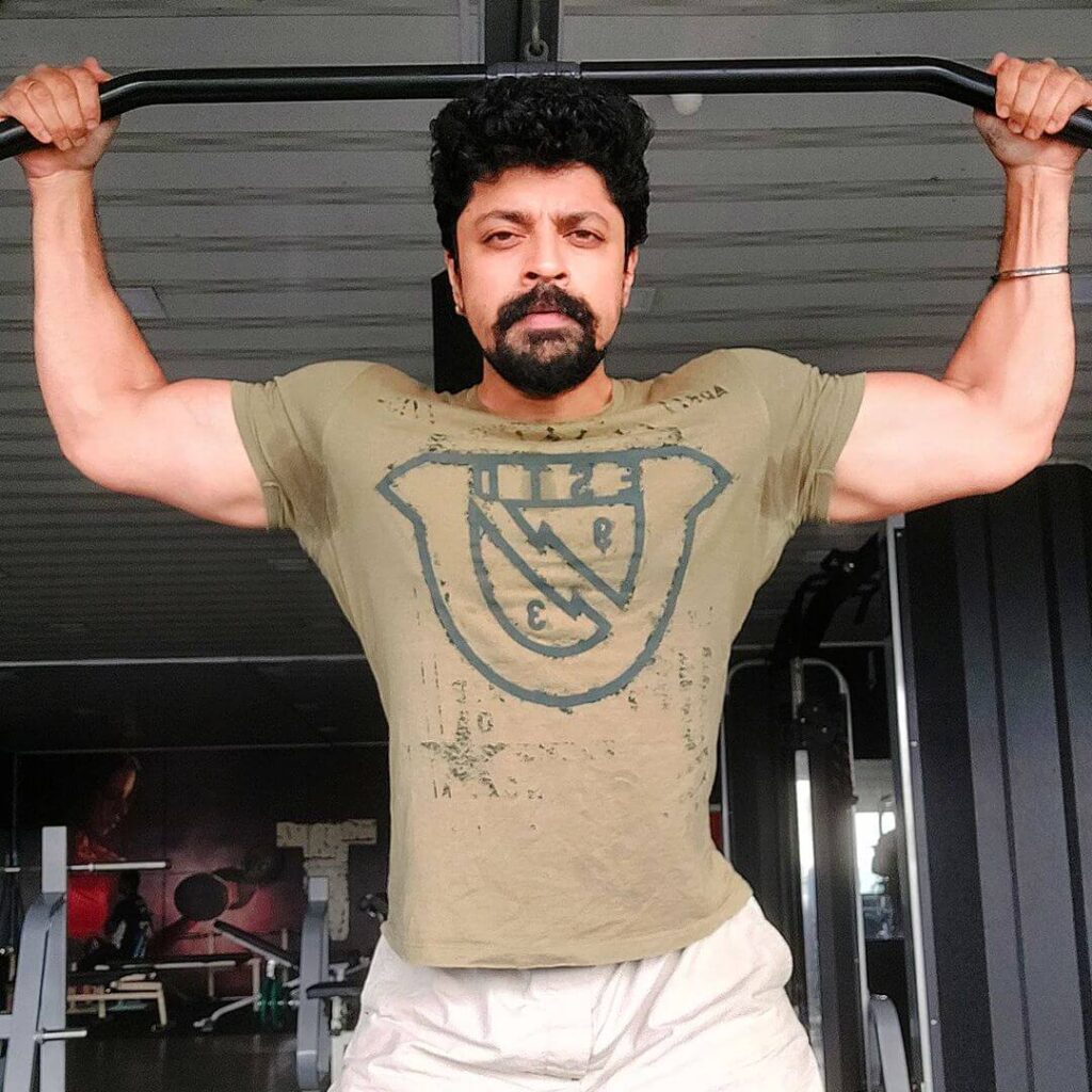 Naveen Arakkal in gym