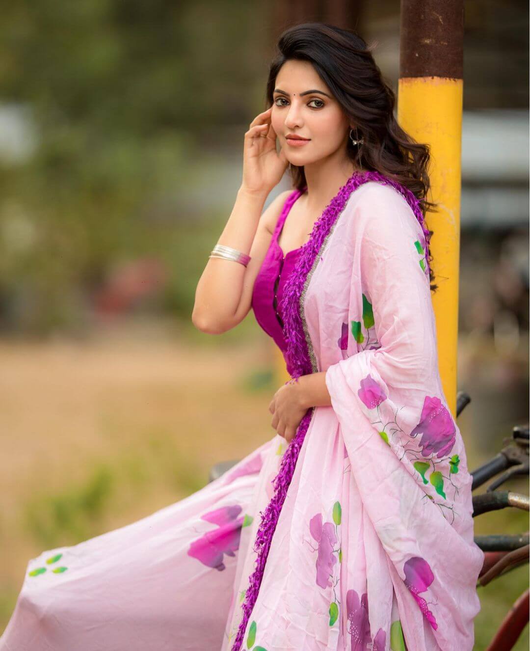 Actress Athulya Ravi in stylish salwar