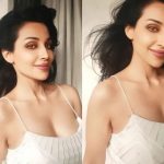 Flora Saini flaunts in white bodycon top
