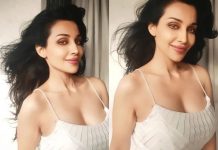 Flora Saini flaunts in white bodycon top