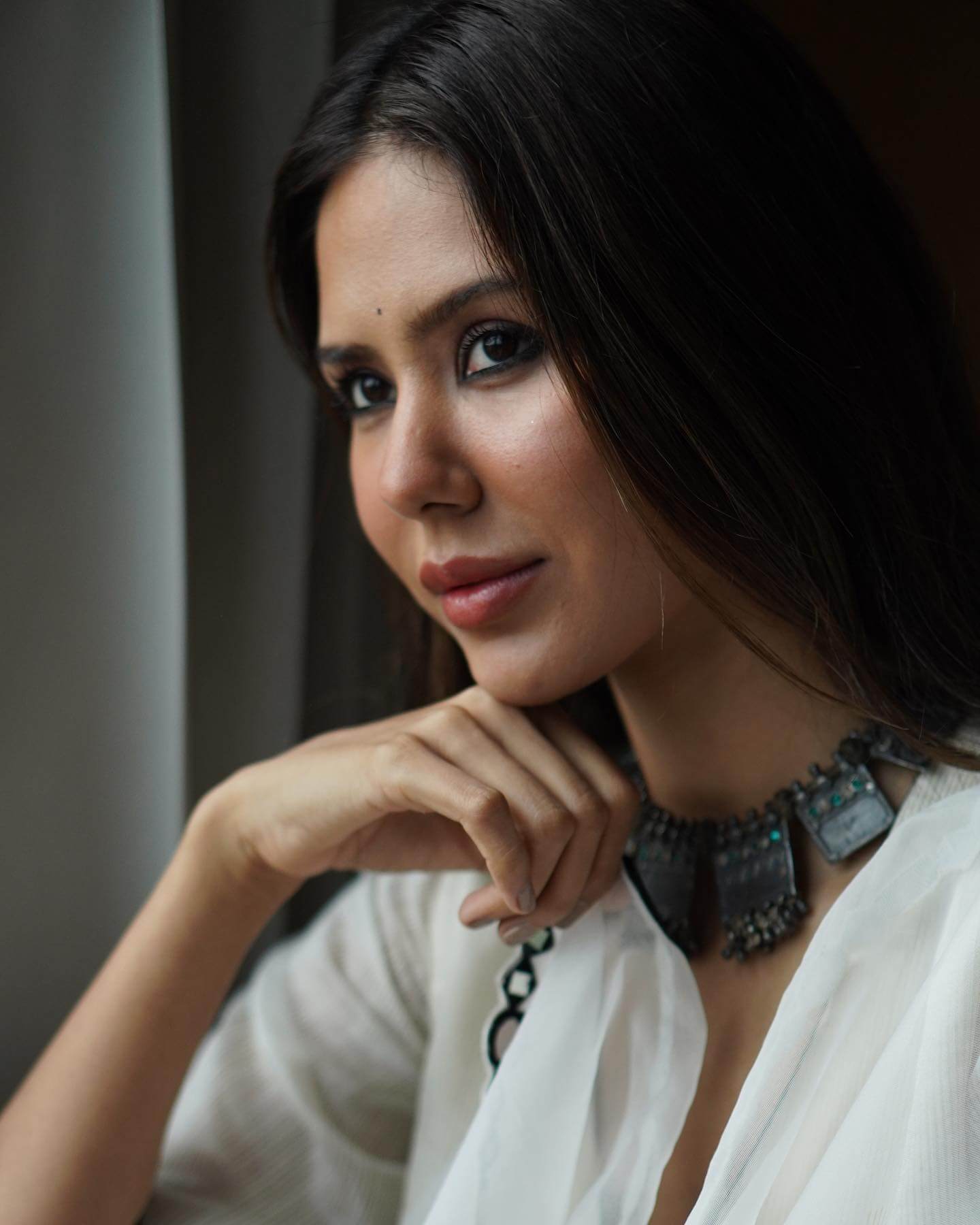 Actress Sonam Bajwa close up shot 