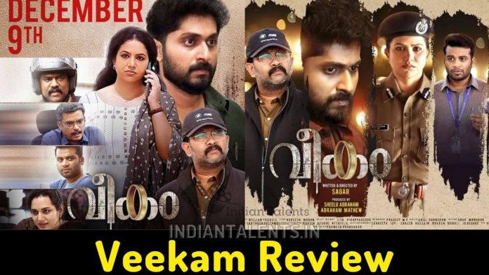 Veekam Review Dhyan Sreenivasan starrer is a crime thriller which works in parts