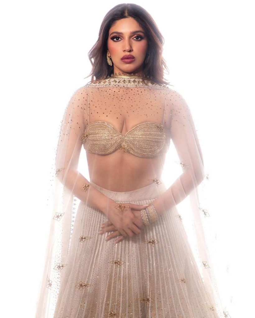 Actress Bhumi Pednekar in sexy transparent outfit