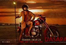 Dasara movie trailer poster