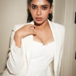 Actress Dushara Vijayan in sexy white outfit