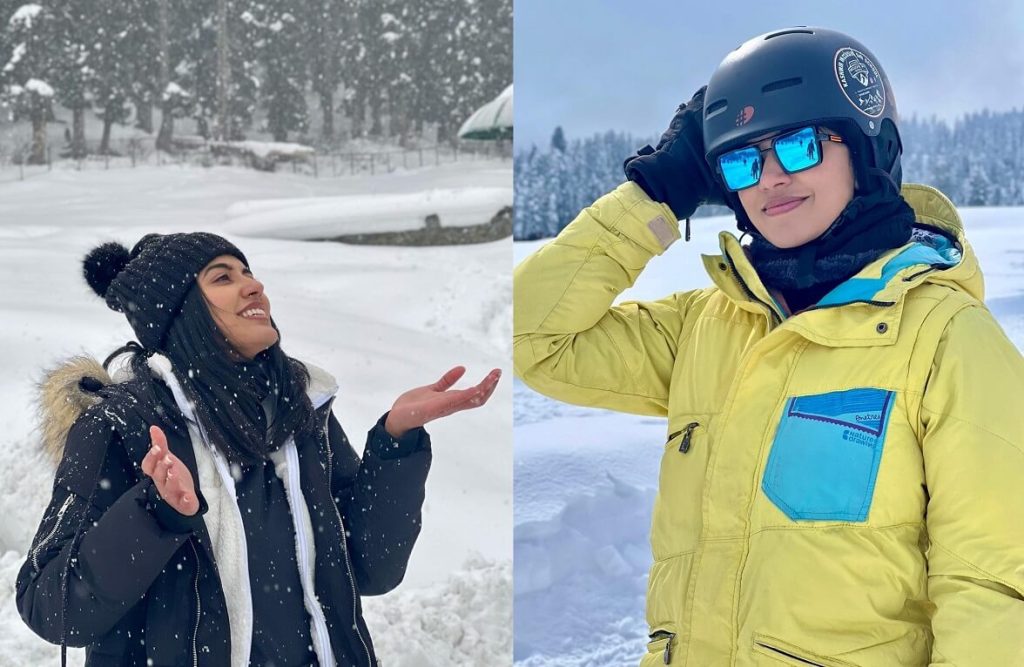 Latest Photos of Actress Anju Kurian enjoying vacation in Kashmir