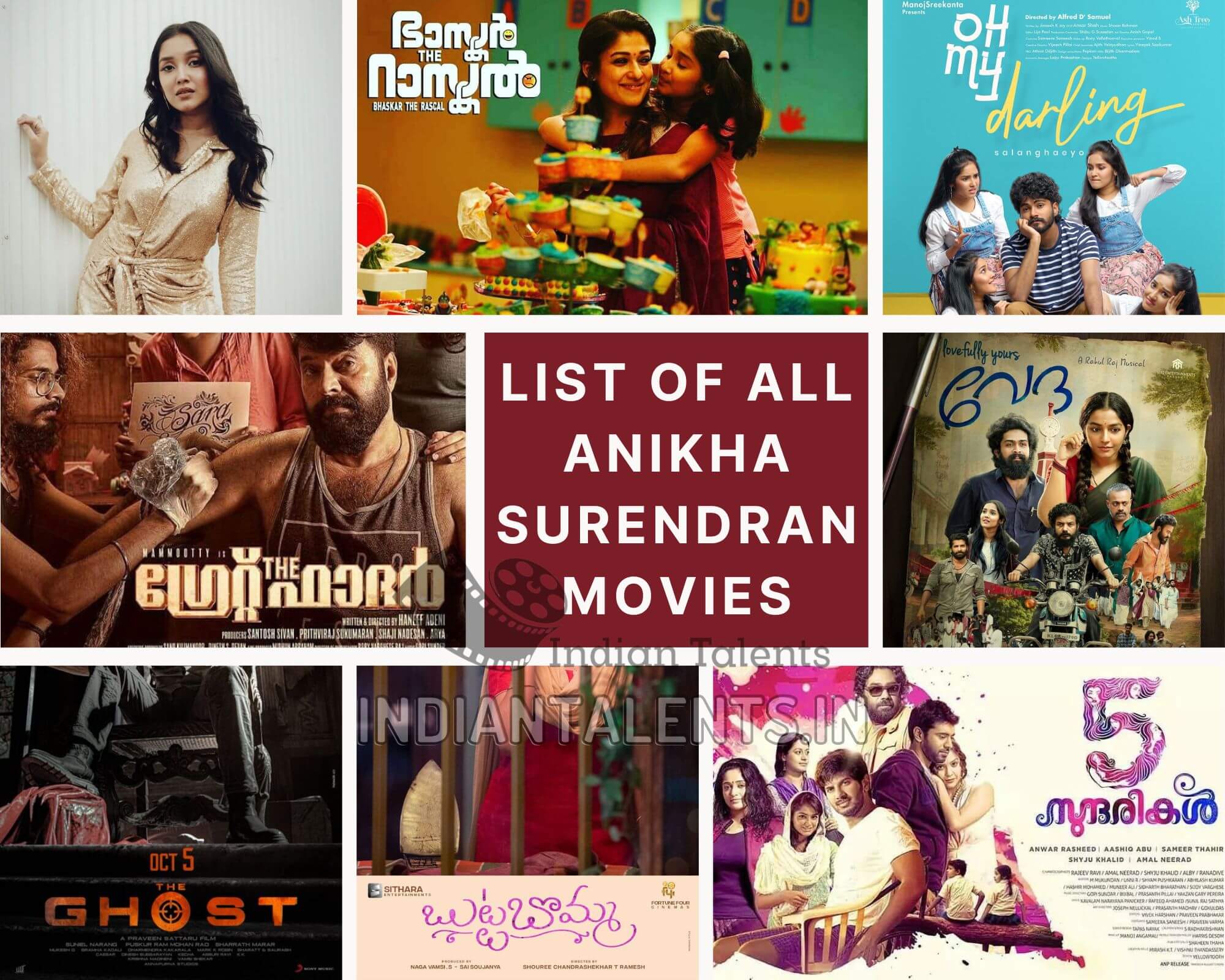 List of all Anikha Surendran Movies