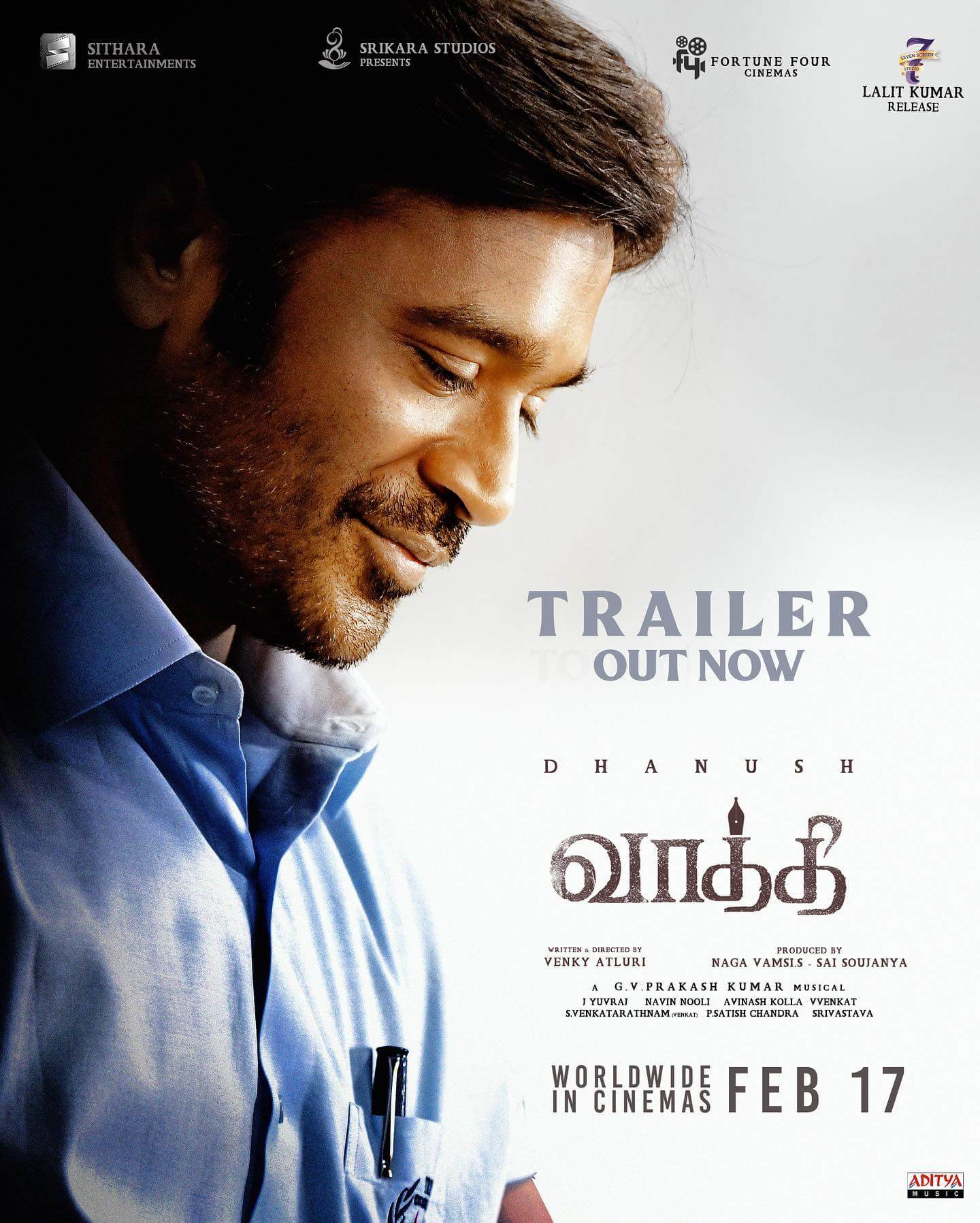 Vaathi trailer poster