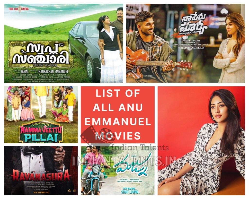 List of all Anu Emmanuel Movies