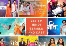 Zee TV Hindi Serials and Their Cast
