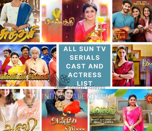 All Sun TV Serials Cast and Actress List