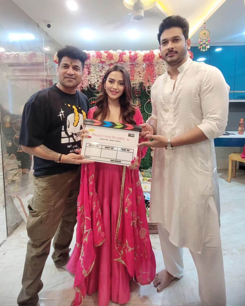 Pooja Ceremony of Actress Nusraat Faria Production Number 55