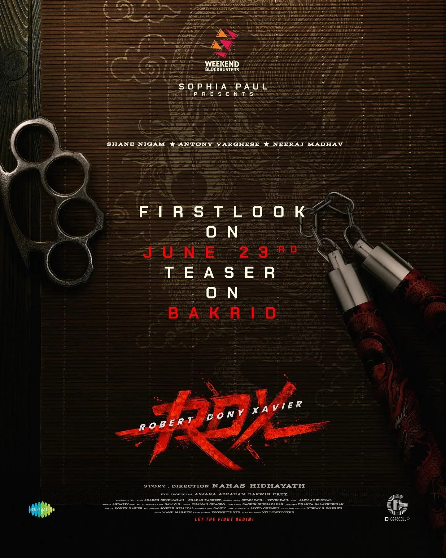 RDX Movie First Look Poster Release Date Revealed Teaser Coming Soon